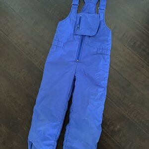Blue Snow Bib Overalls - kids Large